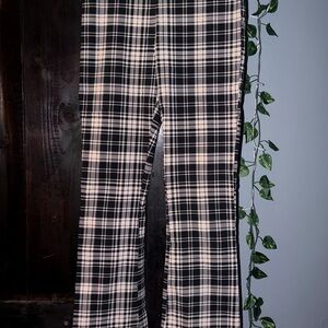 Black and White Plaid Pants